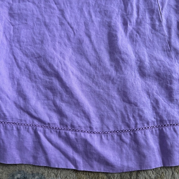 J. Jill Love Linen Shift Dress – Lavender, Medium Petite - Picture 8 of 8